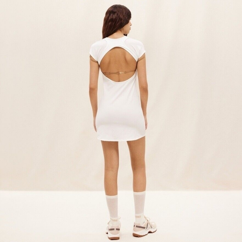 Nike X JACQUEMUS La Robe Mini Dress White Size M Tenniscore - Picture 7 of 15